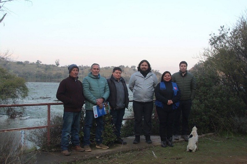 Instalamos un nuevo sensor en el Embalse Rungue