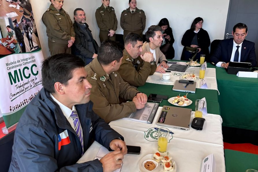 Delegado Presidencial Provincial participa en sesión del Sistema Táctico de Operación Policial (STOP) de Carabineros